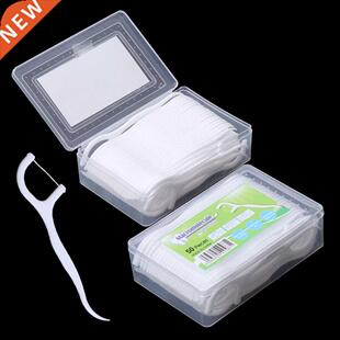 50pcs Dental Floss Flosser Picks Teeth Toothpicks Stick Toot
