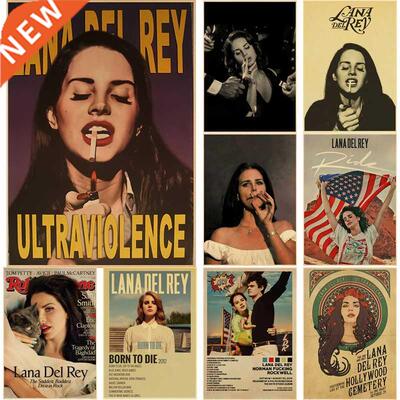 Singer Lana Del Rey Vintage Posters Born To Die Retro Kraft