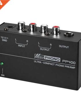 Hot 3C Ultra Compact Phono Preamp Preamplifier With Rca 1/4