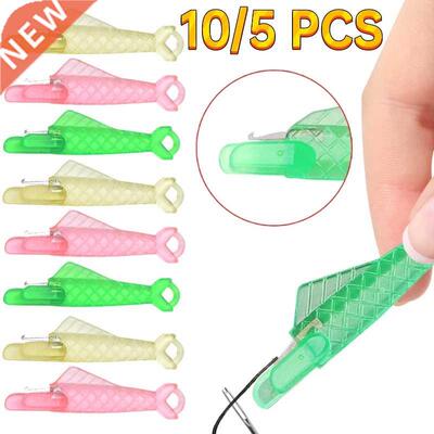 Multicolor Portable Needle Threader With Hook Sewing Machine
