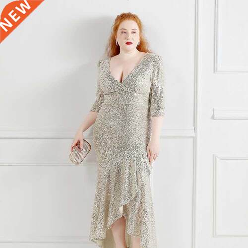 Plus Size Evening Dresses 大码胖码胖美人演出服宴会晚礼服礼服