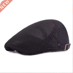 Summer Men Women Casual Beret Hat Fashion Breathable Mesh Fl