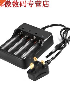 Black Color 4x 18650 4.2V 9800mAh Li-ion Rechargeable Lithiu