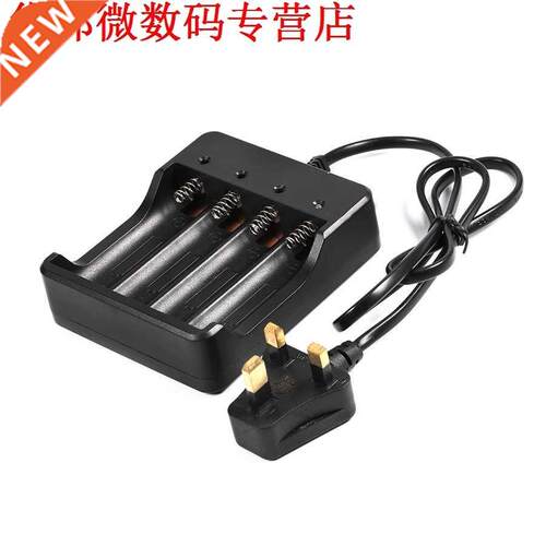 Black Color 4x 18650 4.2V 9800mAh Li-ion Rechargeable Lithiu