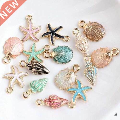 Nice Conch Sea Shell Charms Ocean Pendants Starfish Anklet B