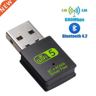 USB WiFi Bluetooth Adapter 600Mbps Dual Band 2.4/5Ghz Wirele