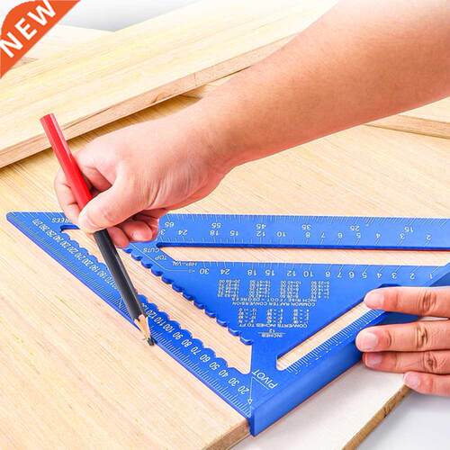 12 inch Metric Aluminum Alloy Triangular Measuring Ruler Woo