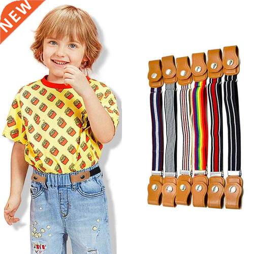 15 Styles Child Buckle-Free Elastic Belt No Buckle Sretch Be