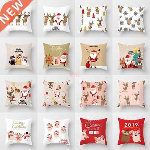 Christms Pillowcse Nordic Style Cushions Christms