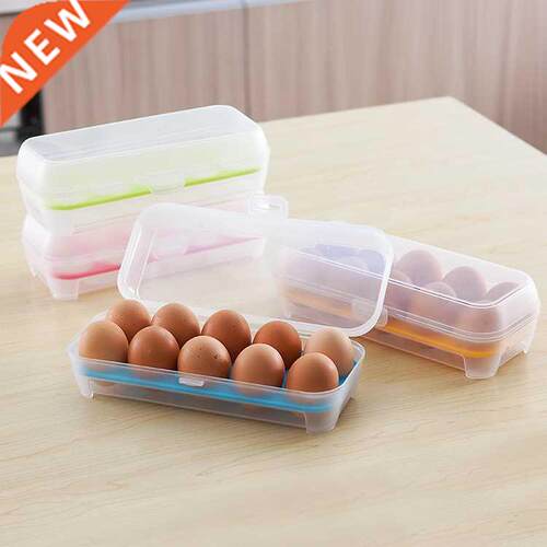 10 Grid Eggs Organizer Egg Storage Box Portable Egg Holder C