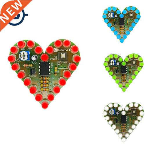 Electronic  Kit Heart Shape Breathing Lamp Kit DC 4V-6V B