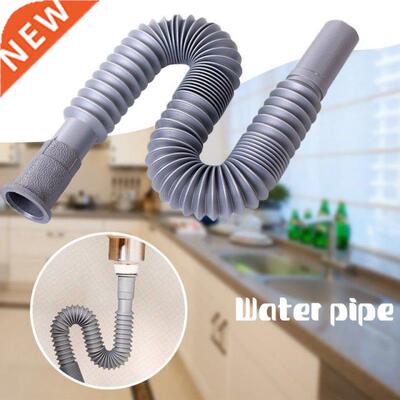 80cm Universal Drain Plumbing Hoses Pipe Kitchen Basin Strai