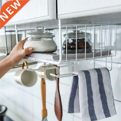 Metal Kitchen Cabinet Rack Wall Cupboard Hanging Basket
