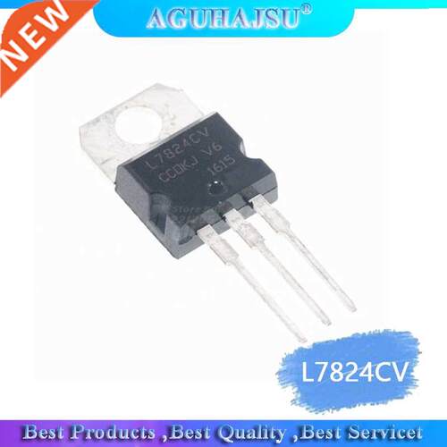 10PCS L7824CV TO220 L7824 TO-220 7824 LM7824 MC7824 new and