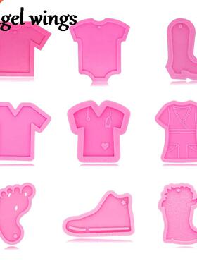 DY098 T-Shirt Mold, Boots/Shoes Baby Clothes Resin Epoxy Si