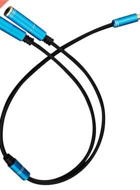 U Shape .5mm Y Splitter for Audio Headphone and MIC + .5mm