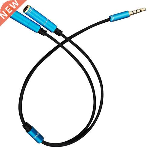 U Shape .5mm Y Splitter for Audio Headphone and MIC + .5mm