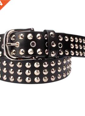 Big metal rivet belt women Round rivets Spike sequins belt p