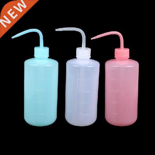 500ml Curved Pot Wash Clean Plastic Soap Lab Wash Squeeze