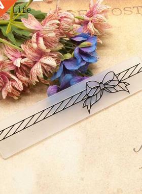 Lychee Lfe Bowknot Desgn Plastc Embossng Folder For Car