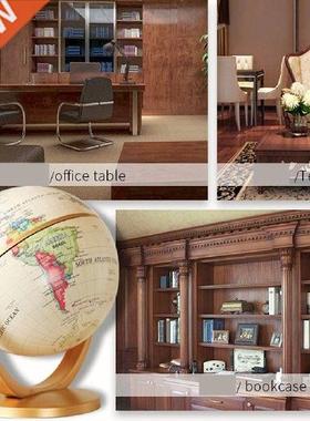 10cm Rotating Earth Globe World Map Swivel Stand Geography