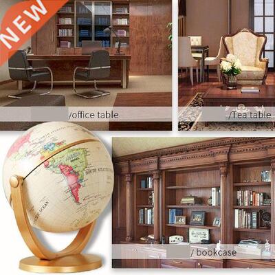 10cm Rotating Earth Globe World Map Swivel Stand Geography