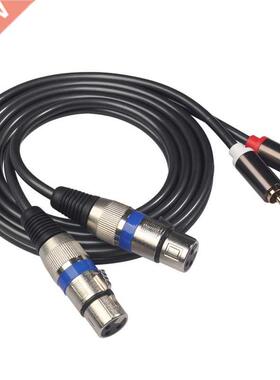 Xlr to rca Hifi Audio Cable 2 Rca Male to Xlr  Pin Female