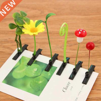 1PC Funny Show Bean Sprout Bobby Hairpin Flower Plant Hair C
