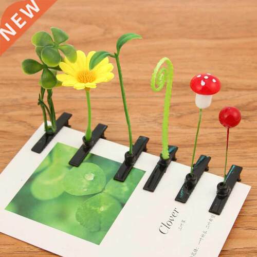 1PC Funny Show Bean Sprout Bobby Hairpin Flower Plant Hair C