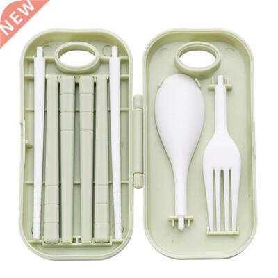Portable Creative Reusable Cutlery Set PP Students Cutlery