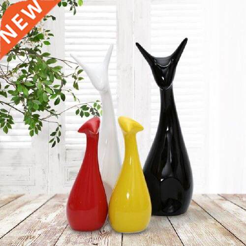 4 Pieces Desktop Decor Home Solid Color Deer Head Ornament