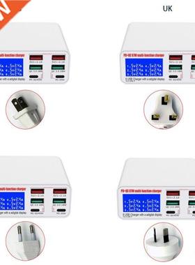 Multiple USB Charger 6-Port Type C PD 45W QC3.0 USB 18W Inte