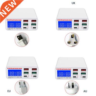 Multiple USB Charger 6-Port Type C PD 45W QC3.0 USB 18W Inte