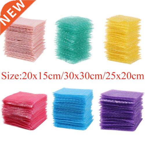 50pcs Candy Color Bubble Foam Packing Bags PE Clear Bubble B