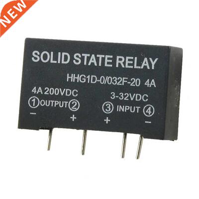 Input -2V DC Output 4A 200V DC 4 Pin PCB Solid State Relay