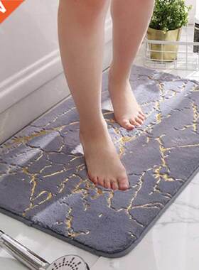 Bathroom Non-Slip Mat Faux Rabbit Hair Home Floor Rugs Moder