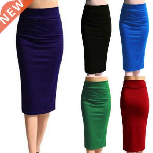 2022 New Women Skirt Mini Bodycon Skirt Office Women Slim Kn