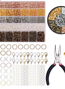 910-1820Pcs/lot  4 5 6 7 8 9 10mm Open Junmp Rings Kits Met