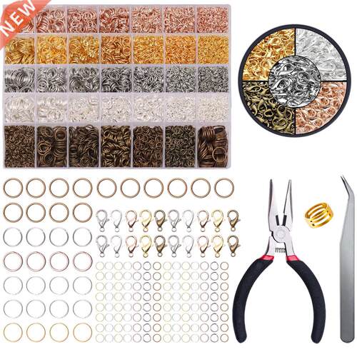 910-1820Pcs/lot  4 5 6 7 8 9 10mm Open Junmp Rings Kits Met