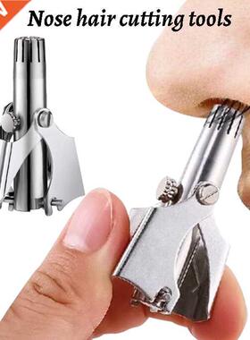 Nose Trimmer for Men Stainless Steel Manual Trimmer for Nos