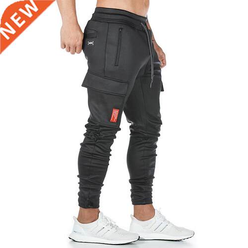 Men's fashion knitting fitness sweatpants outdoor gym runnin