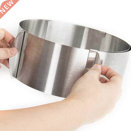 Cake Tins Adjustable Stainless Steel Round Cake Ring Baking