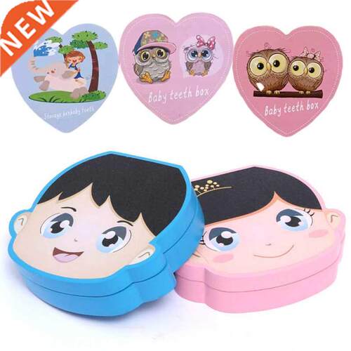 Spanish English Color Wooden Baby Tooth Box Boy Girl Organiz