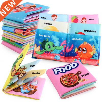 0-12 Months Baby Cloth Book Intelligence Development Soft Le