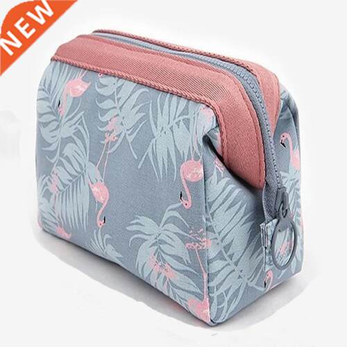 Women Travel Animal Flamingo Make Up Bags Girl Cosmetic Bag