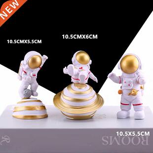 3Pcs Cute Astronaut Mini Diy Cute Model Desk Decoration Spac