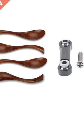 20 Pieces Smll Wooden Spoons &mp; 4 Pcs Soup Spoons, Wooden