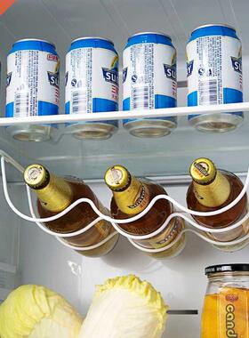 Iron Kitchen Organizer Refrigerator Rack Shelf Beer Wine Bot