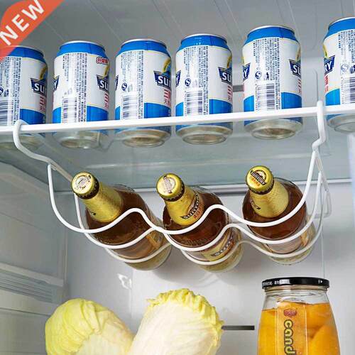 Iron Kitchen Organizer Refrigerator Rack Shelf Beer Wine Bot