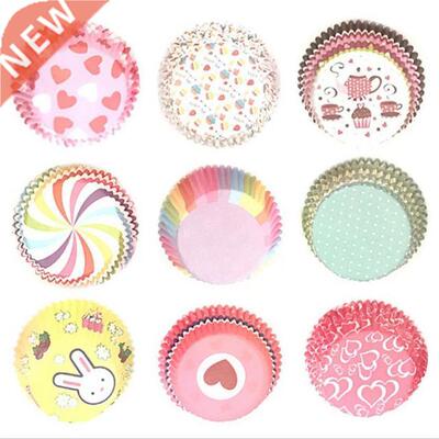 100Pcs Rainbow Cupcake Paper Liners Muffin Cases Cup Cake To